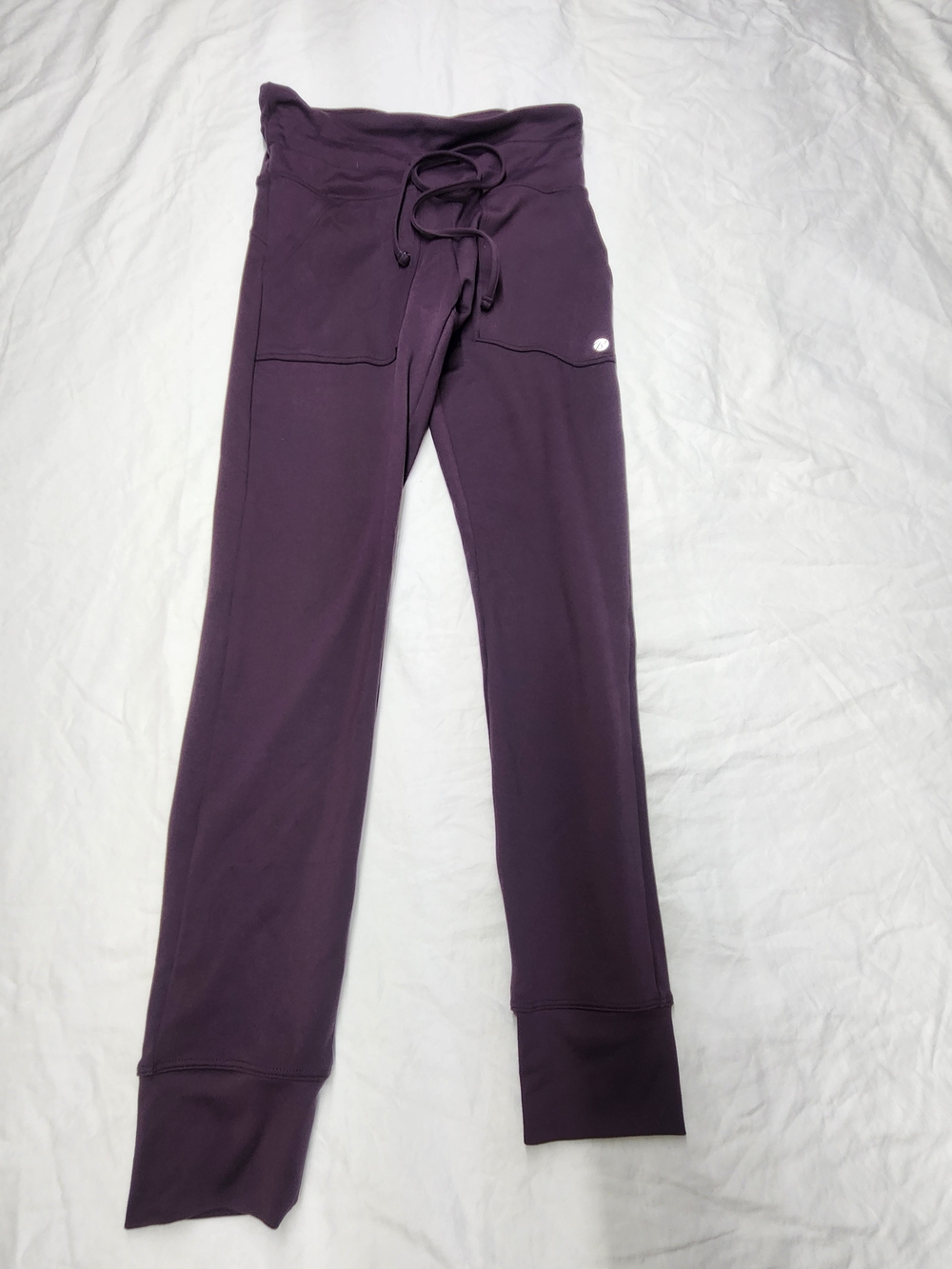 Bally Plum High-Waist Drawstring Joggers